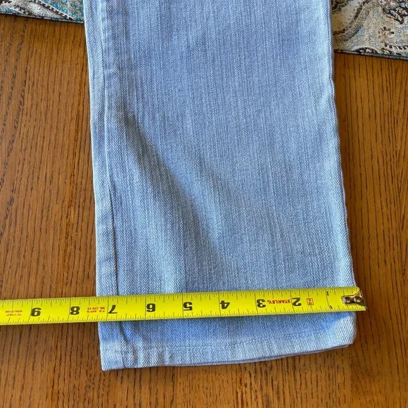 Dana Buchman Straight black label jeans light wash slight taper ankle size 6 - Picture 12 of 15